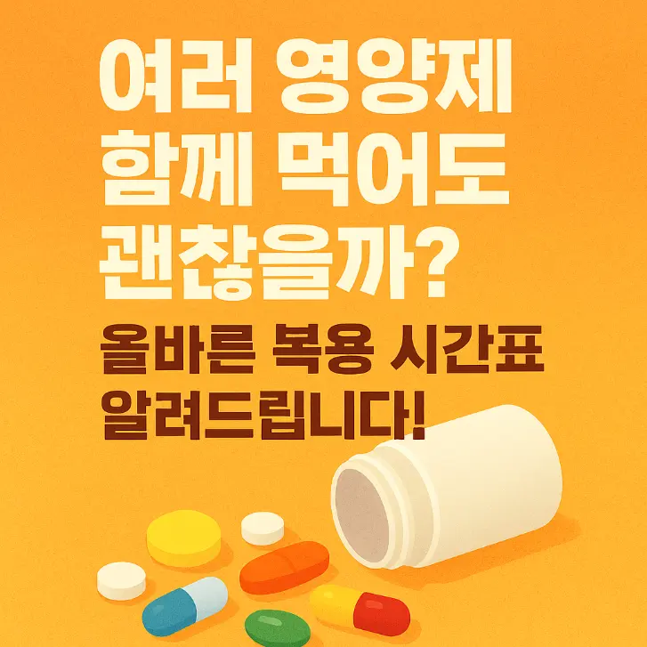 영양제 시간표 썸네일